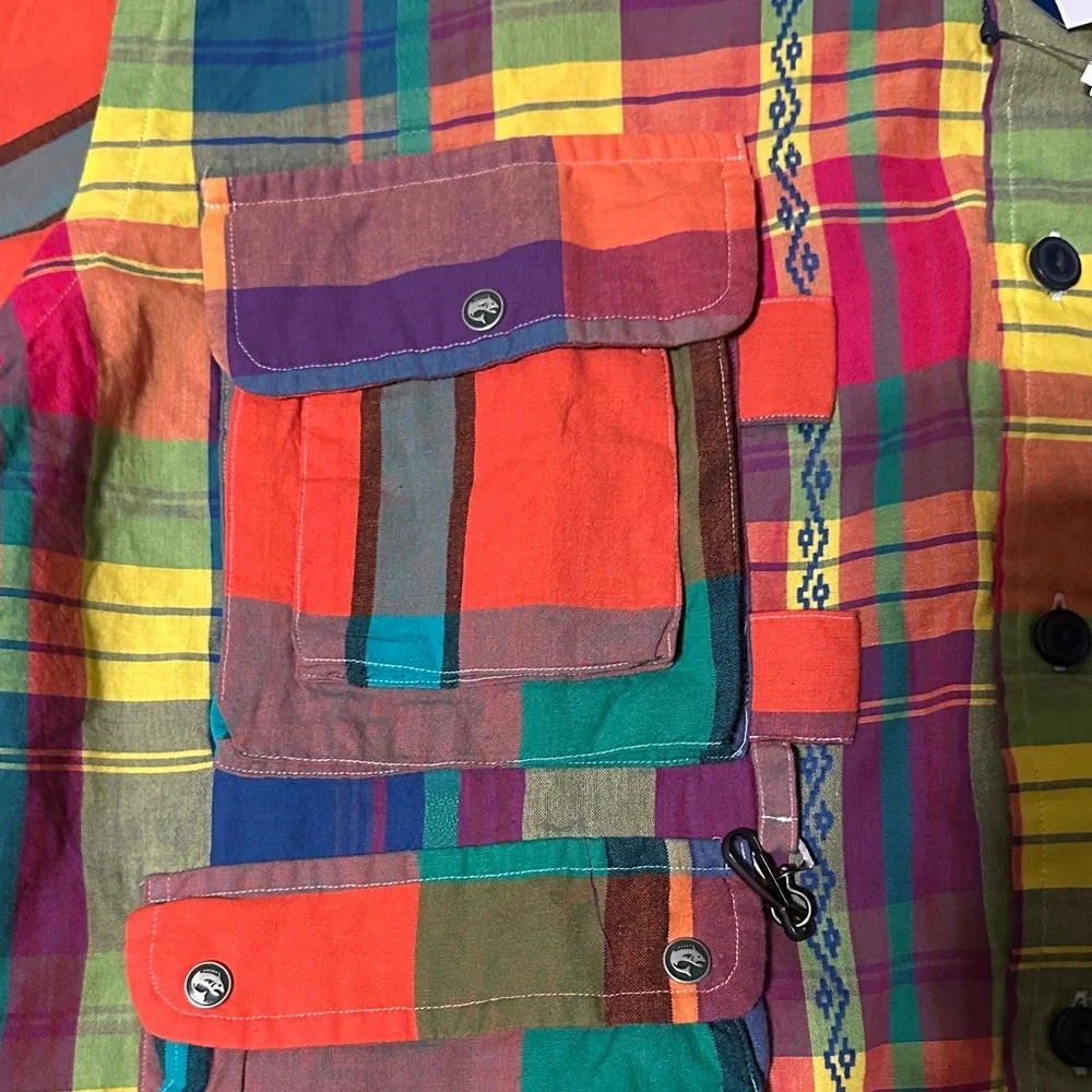 POLO RALPH LAUREN 

MADRAS LONG SLEEVE 
Colorful Plaid Button-Up Shirt - Picture 5 of 17